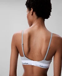 Calvin Klein Women's Modern Cotton Lightly Lined Triangle Bralette QF5650