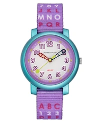 Armitron Kid's Quartz Jumpstart Lavender Nylon Watch, 32mm