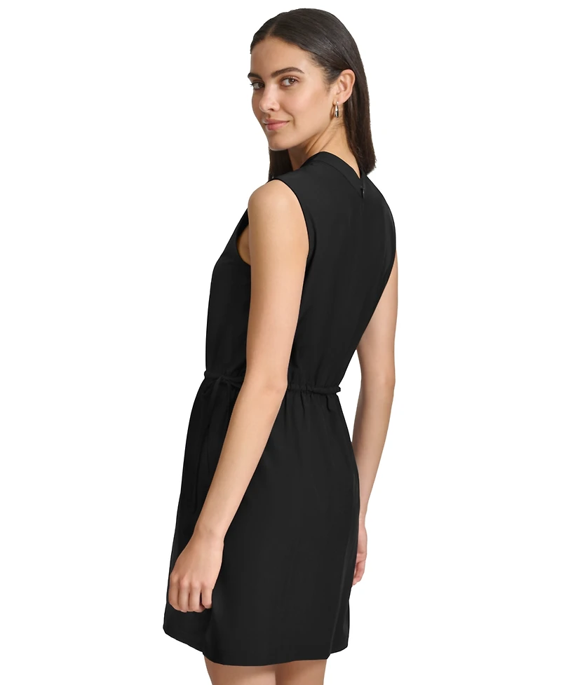 Calvin Klein Women's Elastic-Waist Commuter Dress
