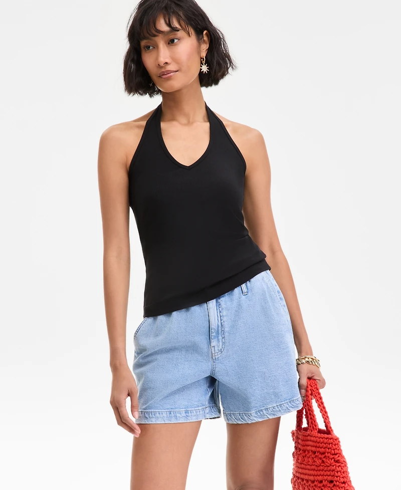 On 34th Women's V-Neck Halter Top, Exclusively at Macy's