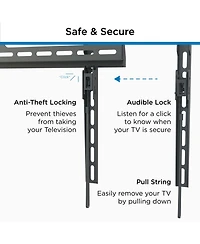 ProMounts Premium Flat / Fixed Tv Wall Mount for 60" to 110" TVs Up to 165lbs