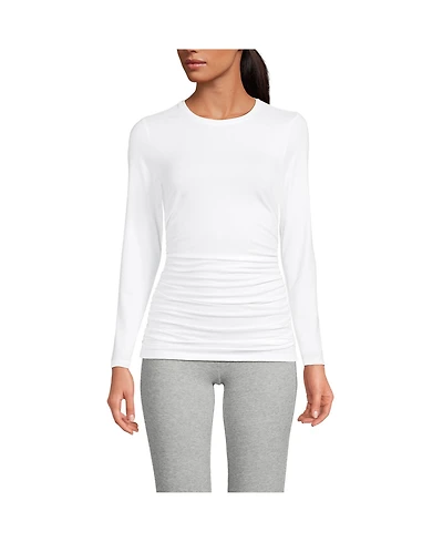 Lands' End Women's Power Performance Long Sleeve Fitted Tee