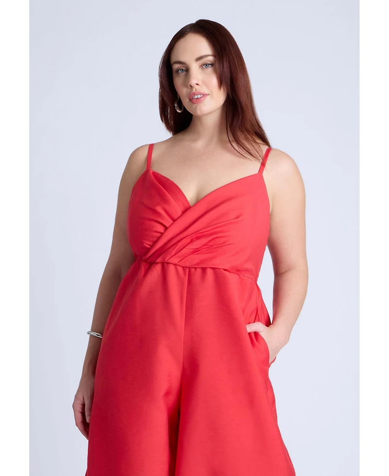 Eloquii Women's Wide Leg Jumpsuit