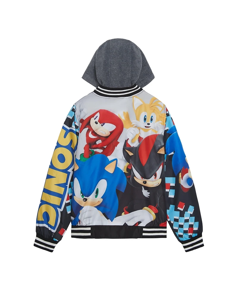 Sega Sonic the Hedgehog Big Boys Printed Bomber Jacket