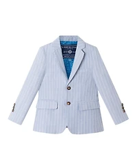 Andy & Evan Toddler Boys Toddler/Child Chambray w/White Stripes Suit Set