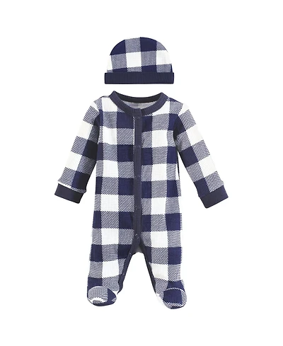 Hudson Baby Baby Boys Hudson Cozy Thermal Preemie Collection with Beanie