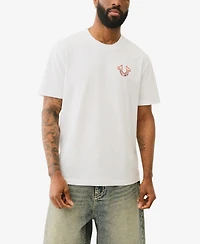 True Religion Men's Short Sleeve Graffiti Puff T-Shirt