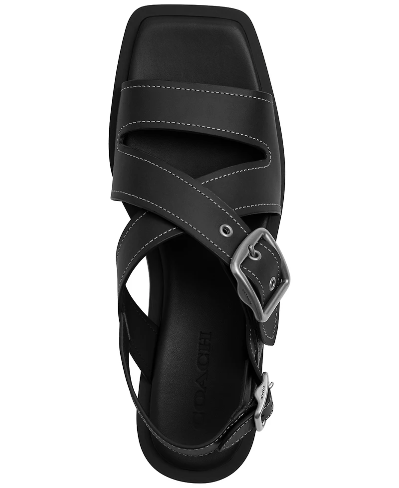 Coach Women's Archival Buckled Flat Sandals