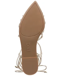 I.n.c. International Concepts Women's Kharmaa Lace-up Flat Sandals, Exclusively at Macy's