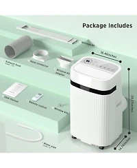 Zafro 12,000 Btu Portable Air Conditioners Cool Rooms up to 550 Sq.ft, 46dB Quiet, Portable Ac with Cool&Fan&Dehumidifier&Sleep, Remote Control for Ho