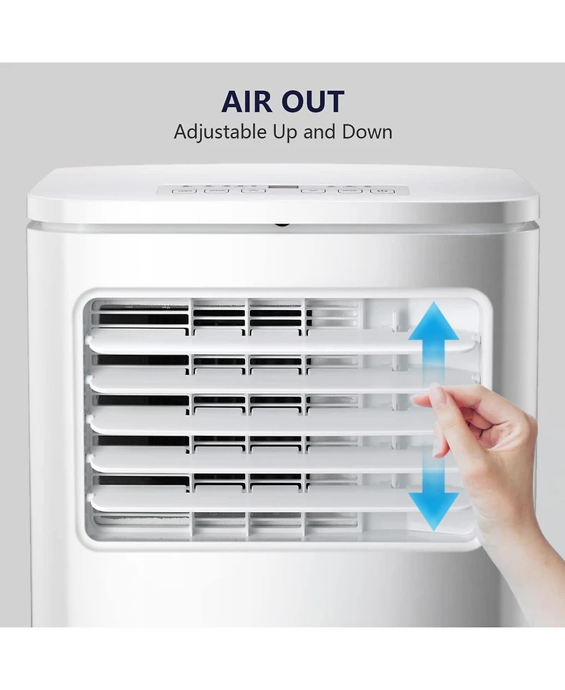 Zafro 8,000 Btu Portable Air Conditioners, Air Conditioner for Room Up to 350 Sq.Ft, 3-in-1 Portable Ac Unit Cool & Dehumidifier & Fan Modes with Remo
