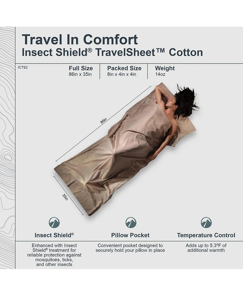 Insect Shield TravelSheet Cotton