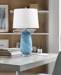 Ink+Ivy 28" Aquaviva Confetti Glass Table Lamp