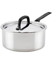 KitchenAid Stainless Steel 5-Ply Clad 3 Qt. Covered Saucepan