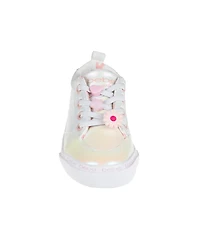 Bebe Toddler Girls Printed Flower Lining with Charms Sneakers
