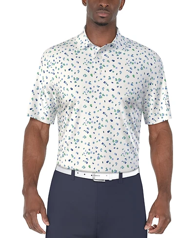 Pga Tour Men's Umbrella Graphic Polo Shirt