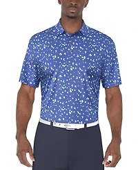 Pga Tour Men's Umbrella Graphic Polo Shirt