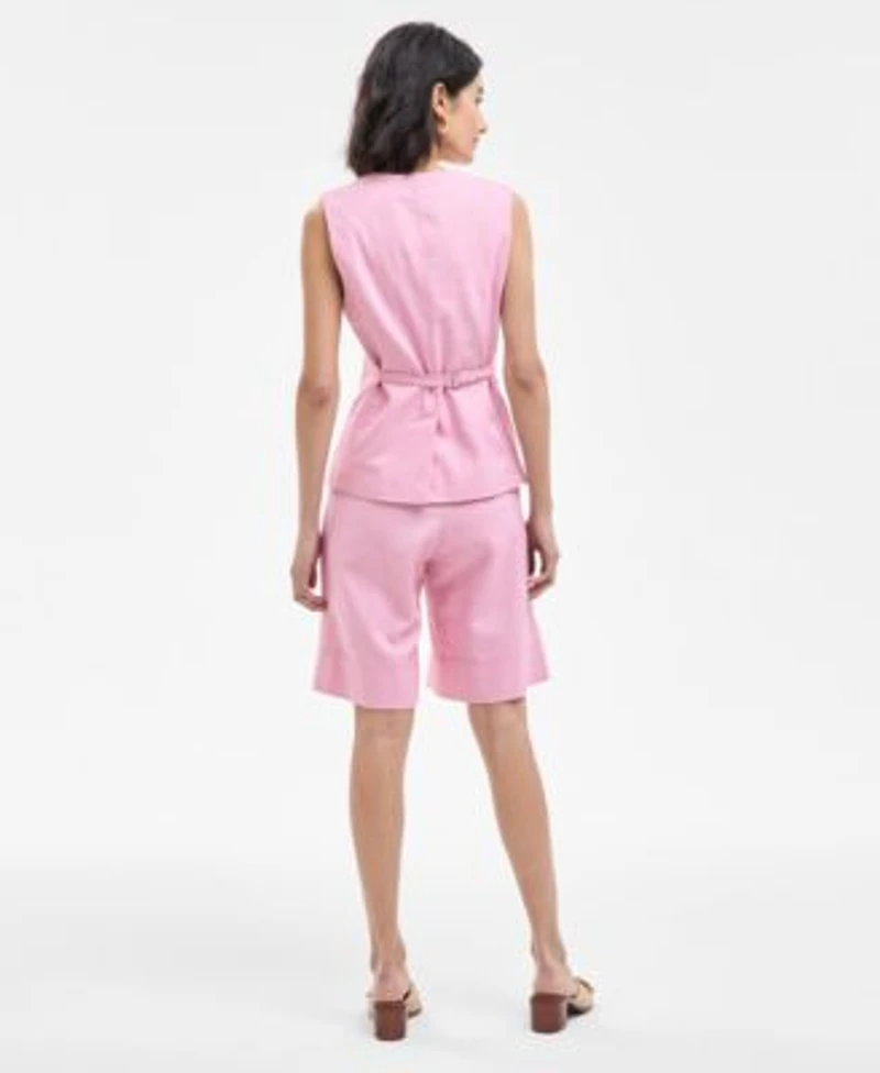 Boss Orange Womens V Neck Vest Shorts