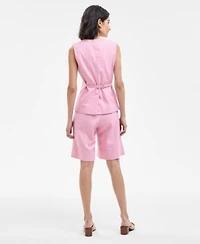 Boss Orange Womens V Neck Vest Shorts