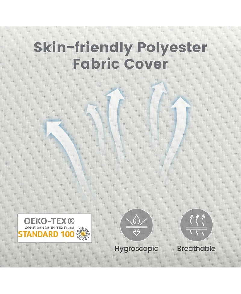 2 Pieces Bamboo Memory Foam Pillow for Pain Relief Sleeping