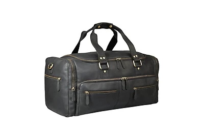 Luxorro 100% Full Grain Leather Duffel Bag