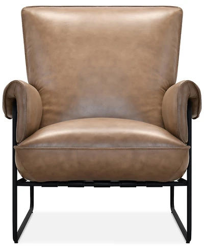 Briannie Leather Accent Chair, Exclusively at Macy's