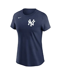 Nike Women's Max Fried Navy New York Yankees Fuse Name Number T-Shirt