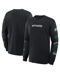 Fanatics Men's Black Dallas Stars Boxed Legacy Long Sleeve T-Shirt