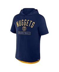 Fanatics Men's Athletic Navy Denver Nuggets Pass Legend Hooded T-Shirt
