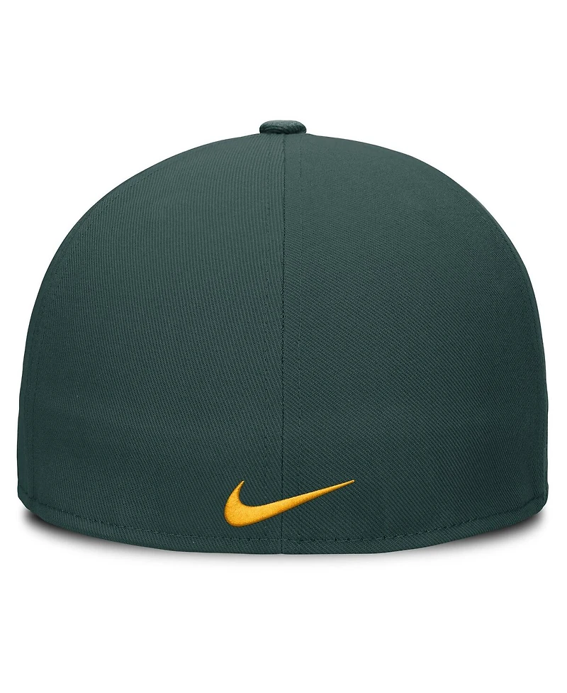 Nike Men's Green Athletics True Performance Fitted Hat