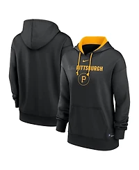 Nike Women's Black Pittsburgh Pirates Authentic Collection City Connect Performance Pullover Hoodie