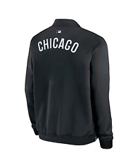 Nike Men's Black Chicago White Sox Authentic Collection Dugout Full-Zip Bomber Jacket