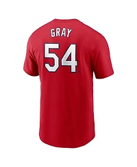 Nike Men's Sonny Gray Red St. Louis Cardinals Fuse Name Number T-Shirt