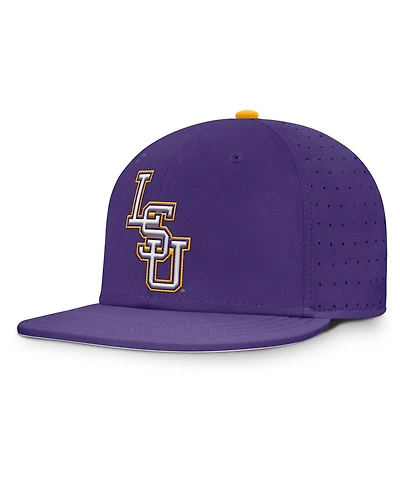 Nike Men's Purple Lsu Tigers On-Field Dugout True Performance Fitted Hat