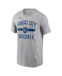Nike Men's Heather Gray Kansas City Royals Arched T-Shirt