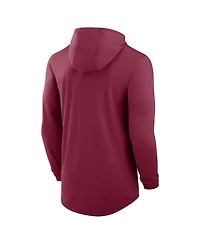 Nike Men's Garnet Florida State Seminoles Lightweight Performance Long Sleeve Hoodie T-Shirt