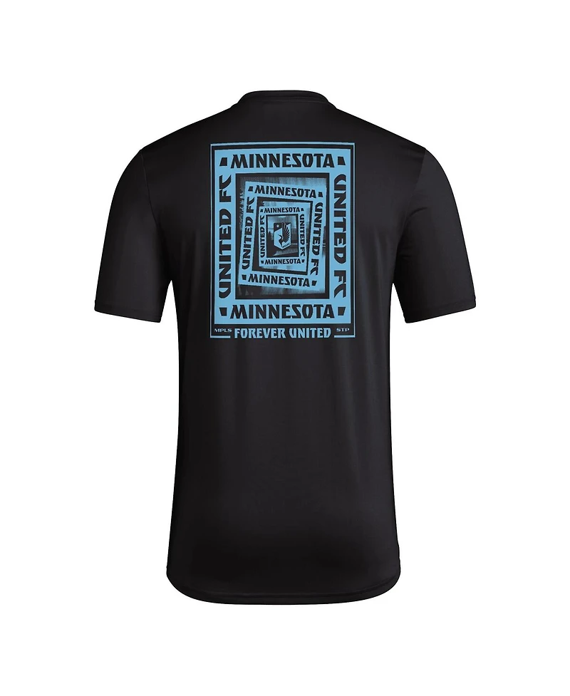 Adidas Men's Black Minnesota United Fc Local Wrap T-Shirt