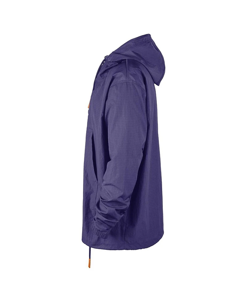 Nike Men's Purple Phoenix Suns Courtside Premium Club Anorak Quarter-Zip Pullover Hoodie