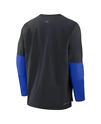 Nike Men's Navy Toronto-Blue Jays 2024 City Connect Authentic Collection Player Tri-Blend Performance Pullover Top