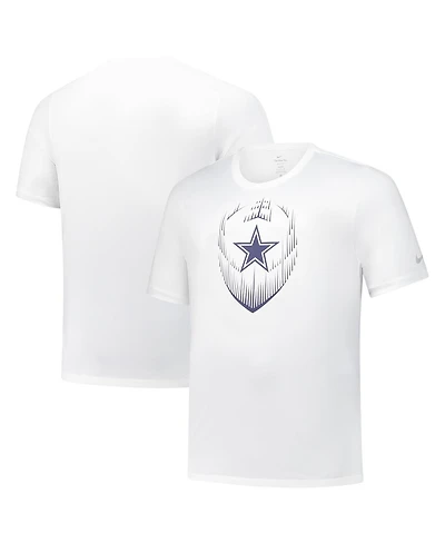 Nike Men's White Dallas Cowboys Big Tall Blitz Legend Icon Performance T-Shirt