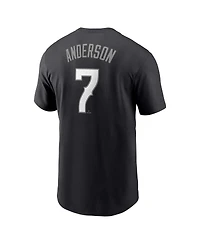 Nike Men's Tim Anderson Black Chicago White Sox City Connect Fuse Name Number T-Shirt