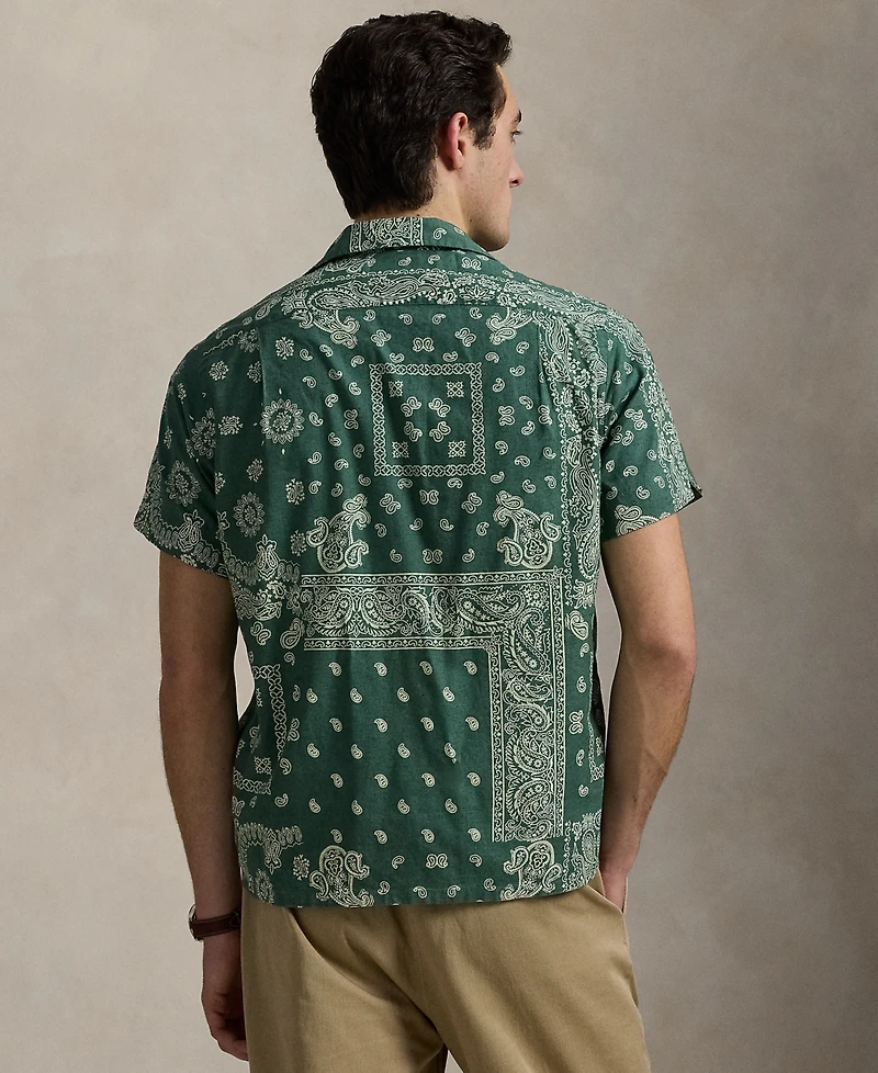 Polo Ralph Lauren Men's Classic-Fit Bandanna-Print Camp Shirt