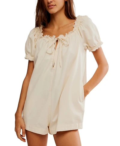 Free People Women's Daisy Denim Babydoll Romper