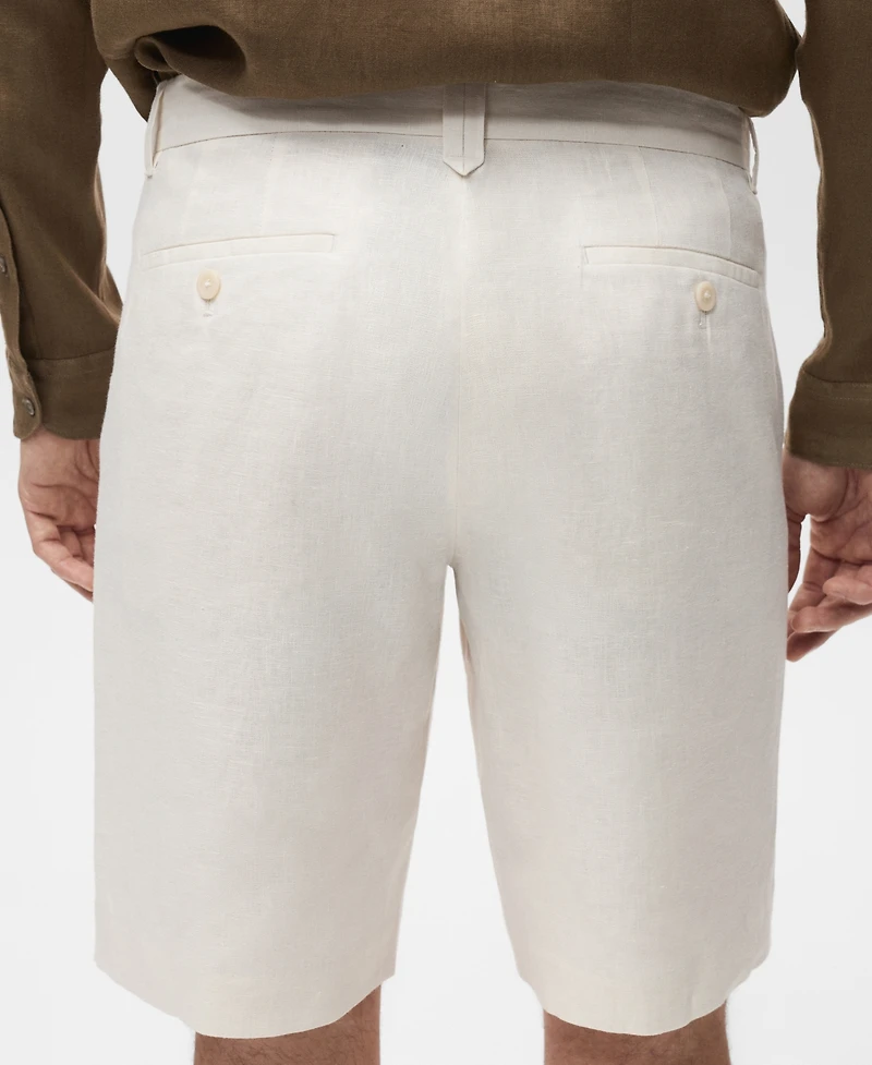 Mango Men's Tailored Linen Shorts
