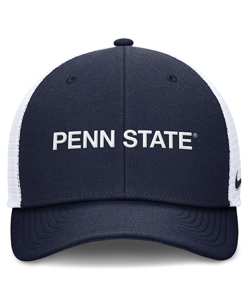 Nike Men's Navy Penn State Nittany Lions Rise Performance Adjustable Trucker Hat