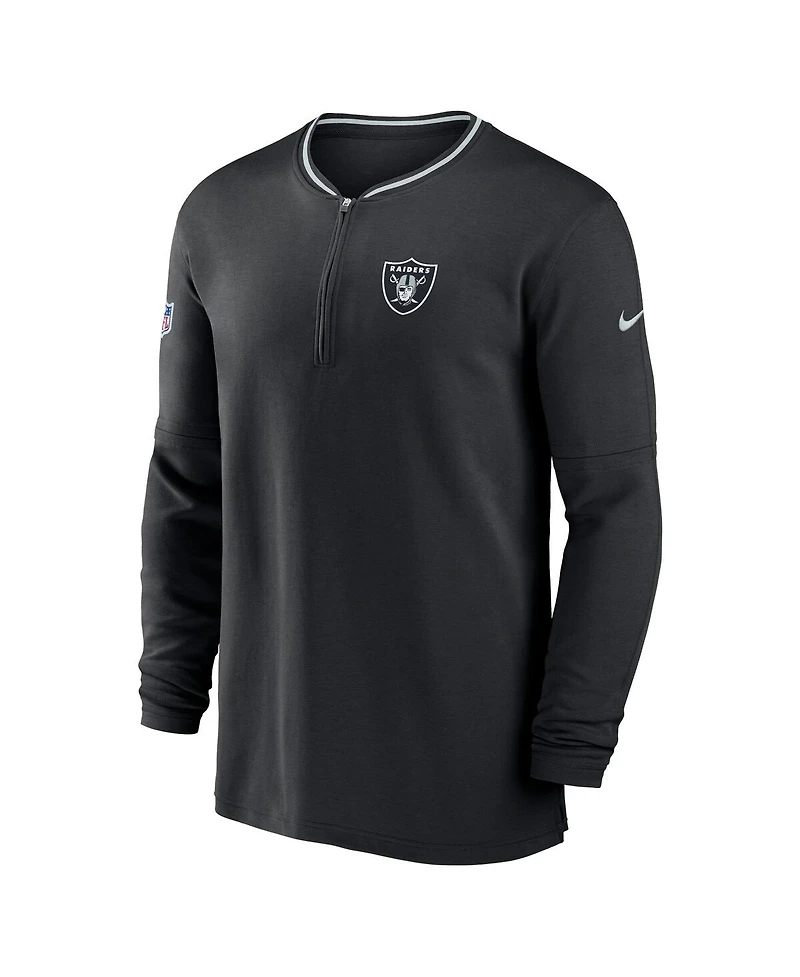Nike Men's Black Las Vegas Raiders Coach Half-Zip Sweatshirt
