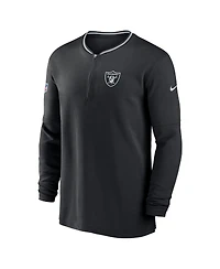 Nike Men's Black Las Vegas Raiders Coach Half-Zip Sweatshirt