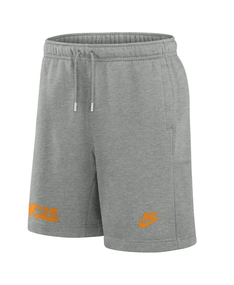 Nike Men's Heather Gray Tennessee Volunteers Legacy Fleece Essential Shorts