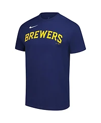 Nike Men's Navy Milwaukee Brewers Sundown T-Shirt