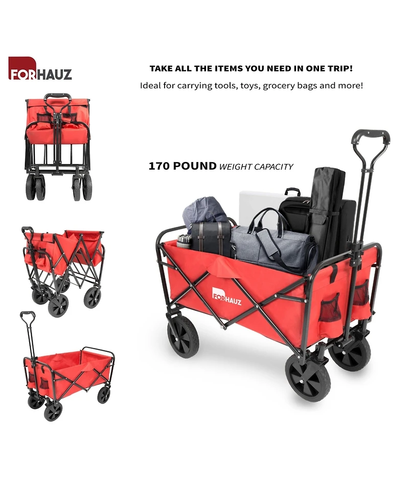 ProSource Folding Wagon Cart